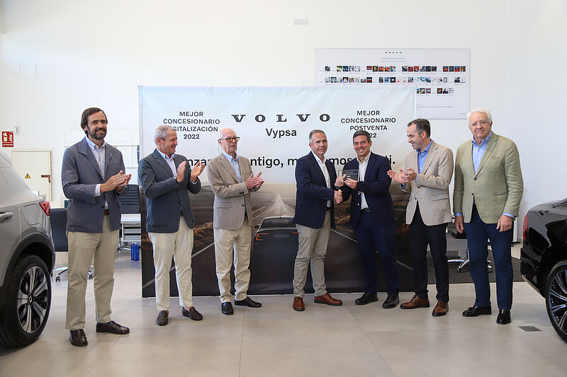 Vypsa, premiado por Volvo como mejor concesionario en las áreas de Digitalización y Postventa. 